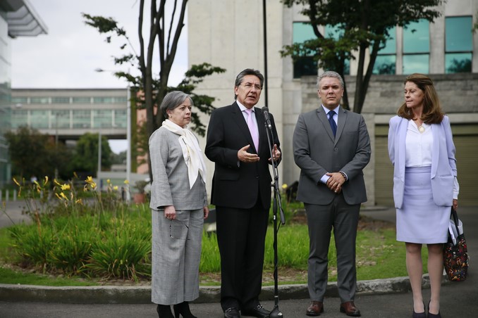 Iván Duque y fiscal Néstor Humberto Martínez sostuvieron una reunión