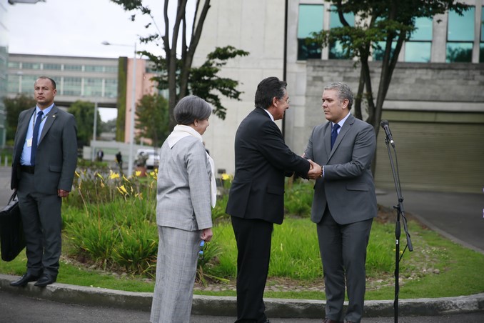 Iván Duque y fiscal Néstor Humberto Martínez sostuvieron una reunión