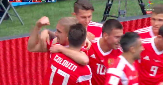 Vídeo. El primer gol de la Copa del Mundo Rusia 2018