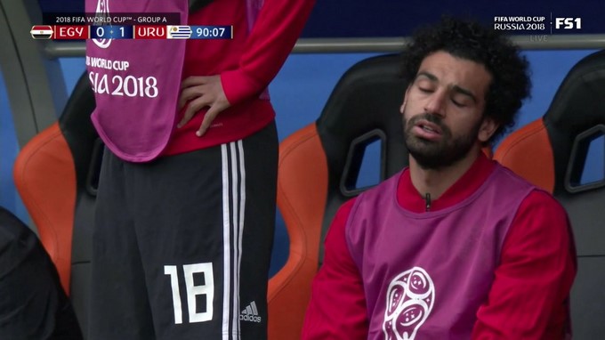 Vídeo. Se frustró Salah en el banco de Egipto, para rematar está cumpliendo años