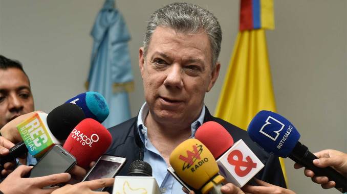 El presidente Juan Manuel Santos
