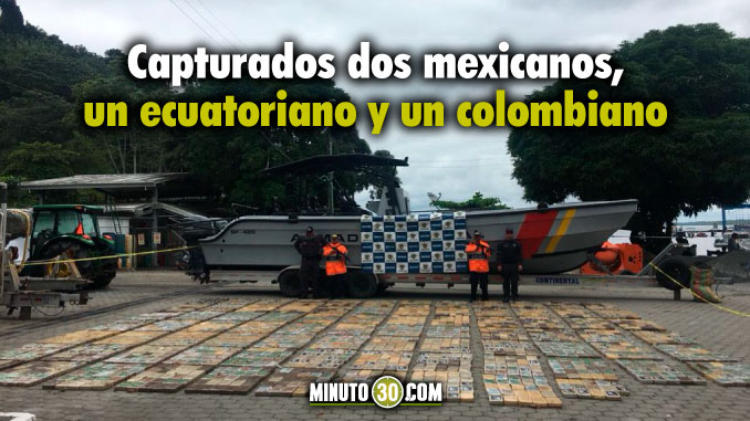 Incautaron más de dos toneladas de cocaína en un semisumergible que navegaba por aguas del Pacífico