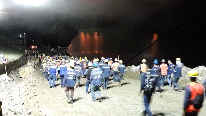 Así se cumplió anoche el simulacro de evacuación en Hidroituango