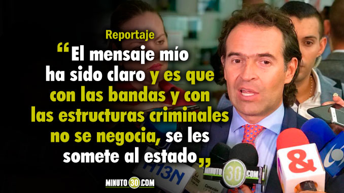 La reacción del alcalde de Medellín por intención de sometimiento de alias ‘Tom’