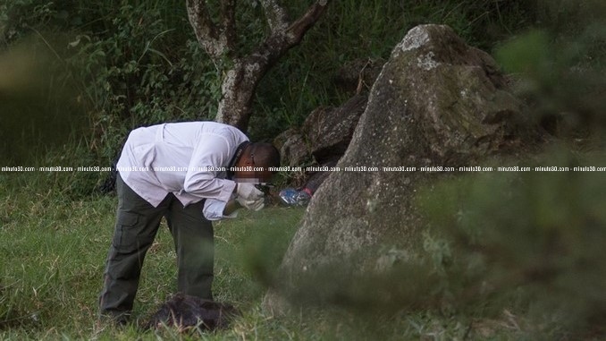 Escena del crimen zona rural