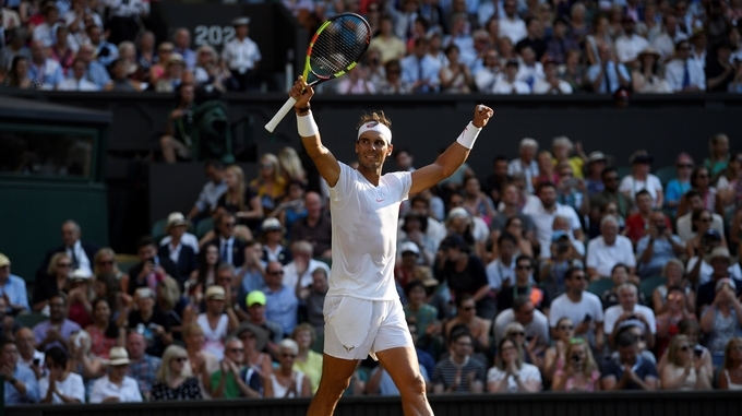 Nadal, Federer y Djokovic, a cuartos de final en Wimbledon sin ceder un set 1 Nadal2