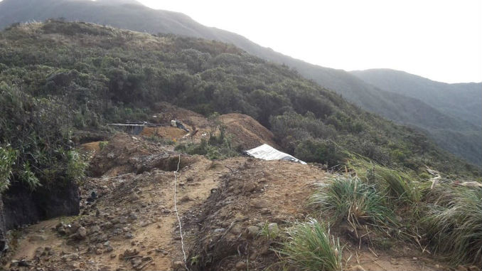 Autoridades llevaron a cabo operativo contra minería en Páramo de Sonsón