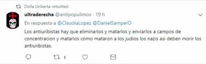 Tuitero no solo lanzó amenazas contra Vanessa de la Torre, también contra otros periodistas y magistrados