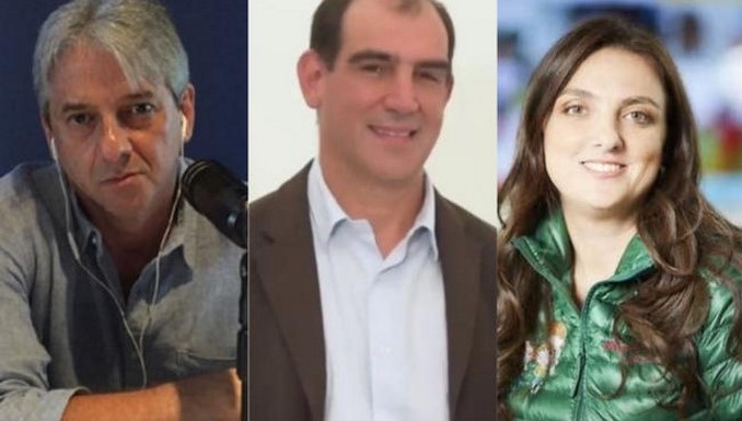 Jaime Amín, Jorge Mario Eastman y Karen Abudinen