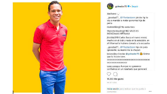 A Bacca le están insultado hasta una foto del papá 11 bacca 2