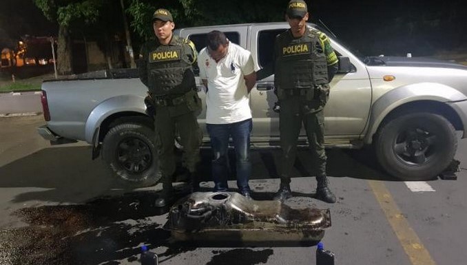 Camuflados en tanques de combustible, así pretendían transportar 128 kilos de base de coca en el Valle