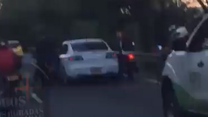 EN VIDEO: Nuevo caso de fleteo quedó registrado en video 3 caso fleteo