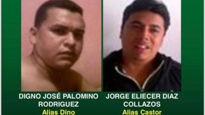 La jugosa recompensa que ofrece la Policía para capturar a Digno Palomino y alias 'Castor'
