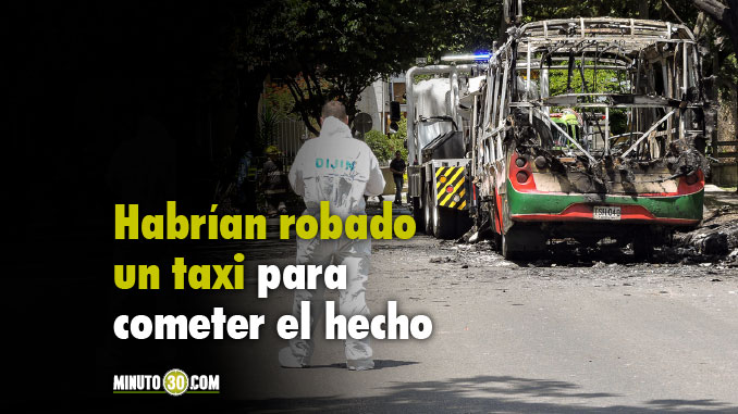 FOTOS y VIDEOS: Tres hombres serían los responsables de incendiar el bus en Calansanz 2 Bus quemado en Calasanz