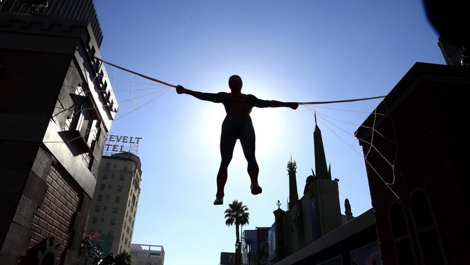 En la imagen un registro del célebre superhéroe Spider-Man. EFE/Archivo