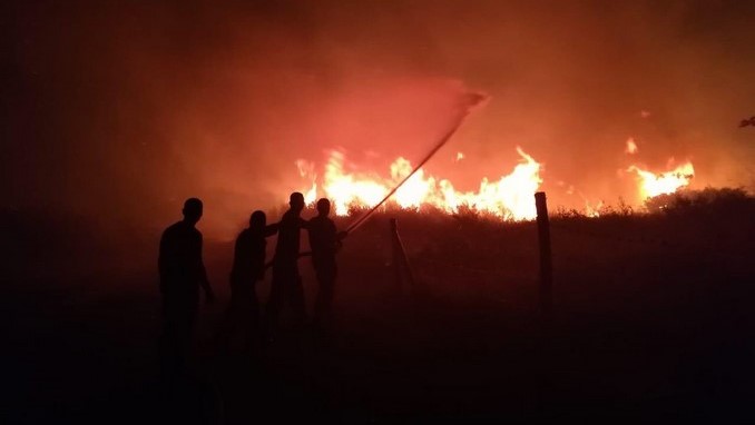 Siguen las labores para controlar el incendio forestal en Nilo, Cundinamarca