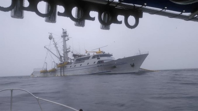 Denuncian que barco de bandera panameña estaría pescando ilegalmente frente a Bahía Solano