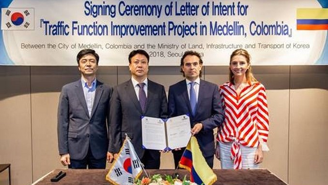 Medellín recibirá de Corea del Sur recursos para movilidad inteligente