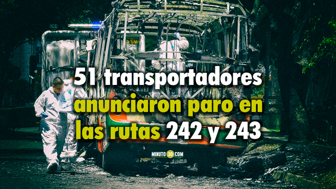 paro de buses Floresta San Juan