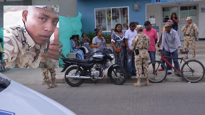 El soldado Eduardo José Epiayú Ipuana