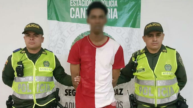 Presunto ladrón fue capturado en el Centro de Medellín 1 Capturado_Candelaria