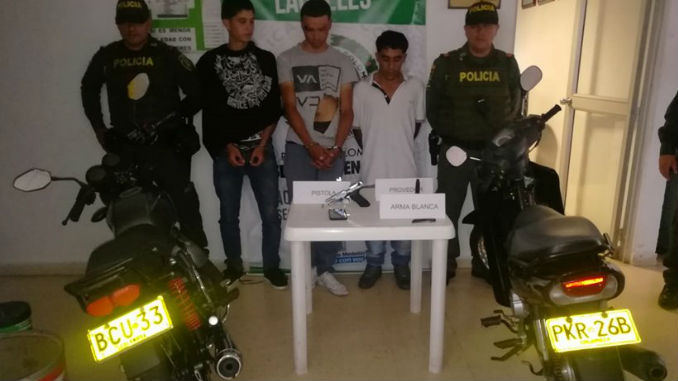 Capturados luego de atracar un local en Laureles 1 Capturados_Laureles1