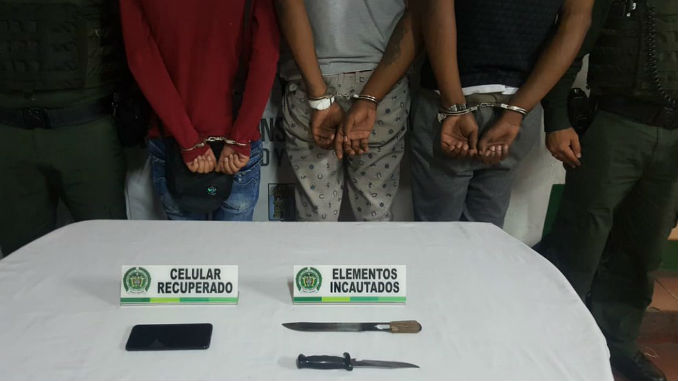 FOTOS: Tres venezolanos fueron capturados tras cometer un hurto en El Poblado 3 Capturados_Venezolanos_2