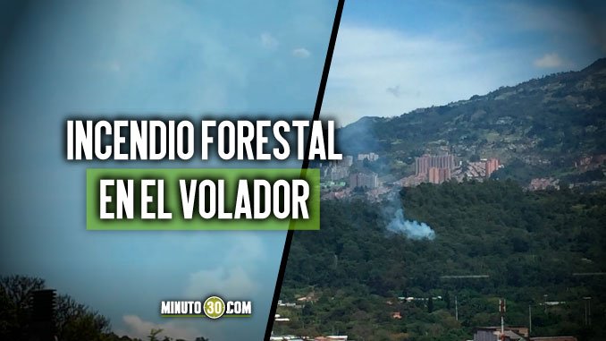 Reportan incendio en el cerro El Volador