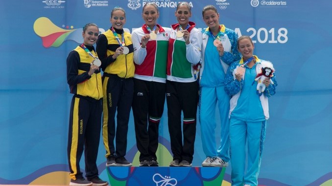 Antioqueños siguen haciendo su aporte a Colombia en los Juegos Centroamericanos 4 Monica Arango y Estefania Alvarez nado sincronizado Copiar
