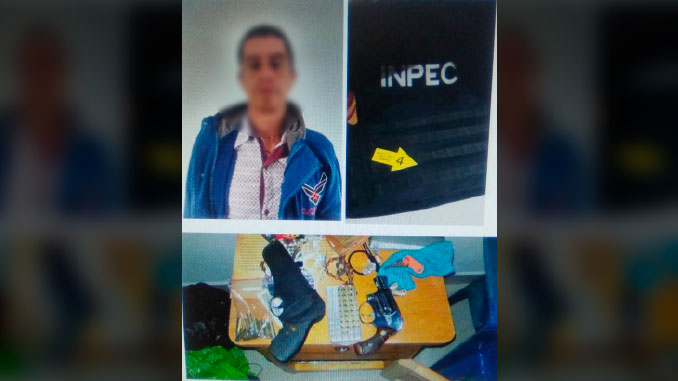 A la cárcel hombre que capturaron en vereda de Barbosa con armas y un chaleco del Inpec 1 Osvaldo Alberto Ramírez Monsalve,