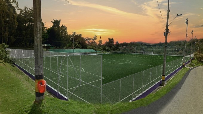 Así quedará la cancha en Santa Elena