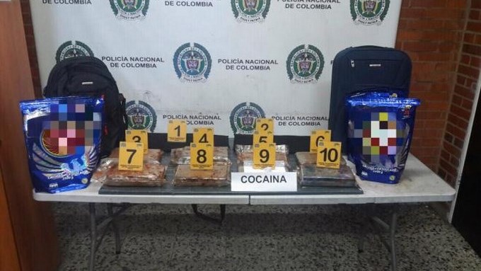 Sorprendieron en el aeropuerto El Dorado a un ciudadano venezolano con cocaína en su equipaje