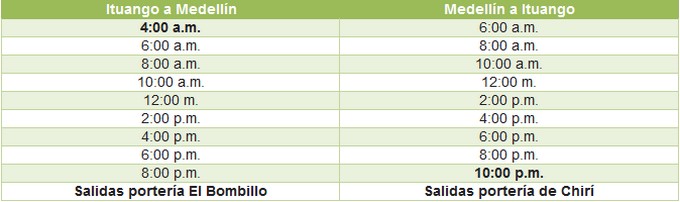 Desde este jueves se incrementan las caravanas viales desde y hacia el casco urbano de Ituango