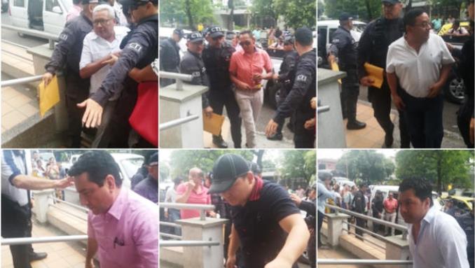 El momento de la captura de los ocho concejales en Neiva