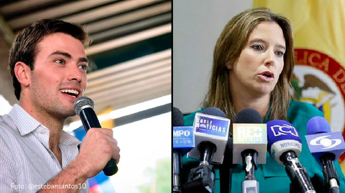 Esteban Santos y Cristina Plazas