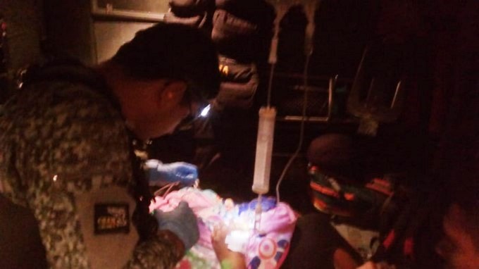 Fuerza Aérea traslado a mujer en grave estado de salud desde La Uribe