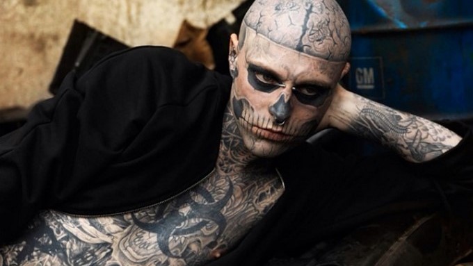 El fallecido "Zombie boy", Rick Genest/ Tomada de Instagram: @rickgenestofficial