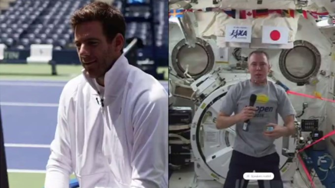 EN VIDEO: Así se jugó el primer partido de tenis "espacial", con del Potro como protagonista 1 tenis espacial
