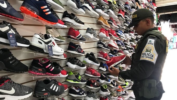 tenis, zapatos, contrabando, Antioquia
