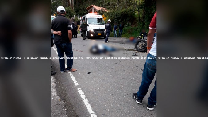 Accidente de motos en San Félix 2