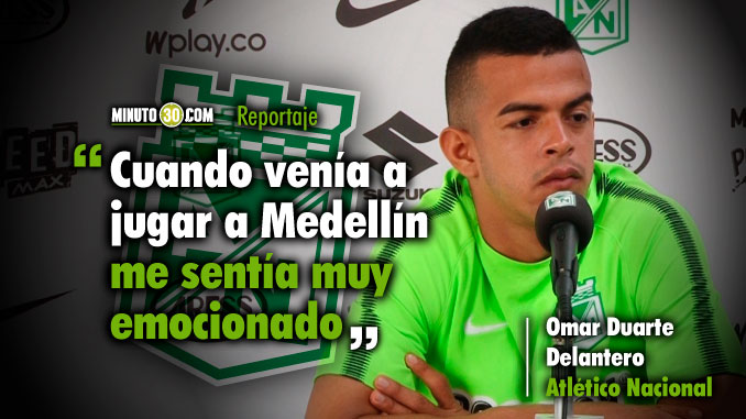 Omar Duarte espera consagrarse en el Atanasio Girardot con Nacional