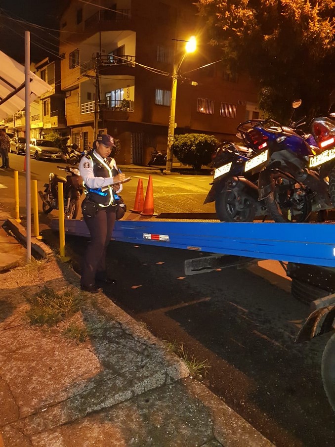 Intensifican los operativos de control a motocicletas en Bello: 228 comparendos