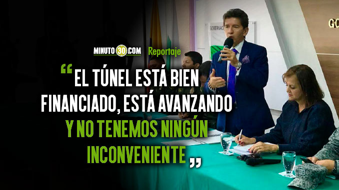 Recursos para terminar el túnel del Toyo están garantizados”: Gobernador de Antioquia