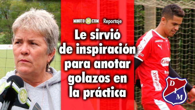 Yulián Achico tiene barra propia en los entrenamientos de Medellín