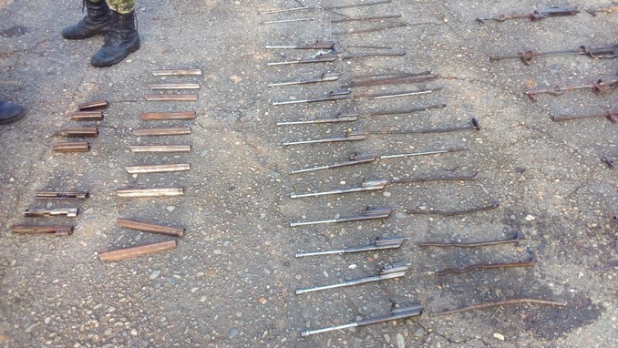 Duro golpe contra el 'Clan del Golfo'. Incautaron arsenal de guerra y cocaína en El Bagre