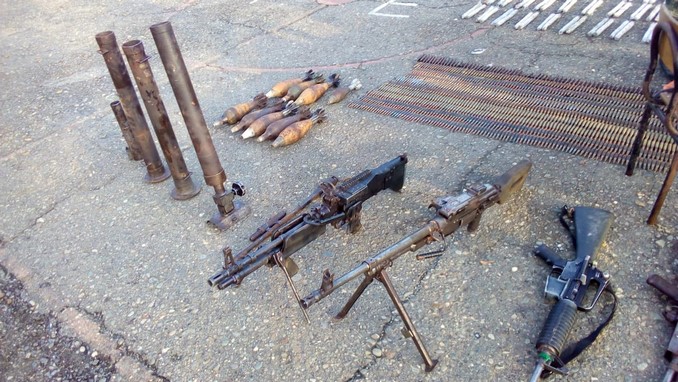 Duro golpe contra el 'Clan del Golfo'. Incautaron arsenal de guerra y cocaína en El Bagre