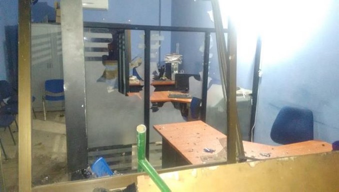 Graves daños materiales dejó una asonada contra la Alcaldía de María La Baja, Bolívar