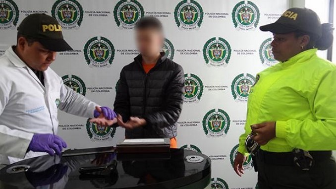 Capturado por pornografía infantil Bogotá