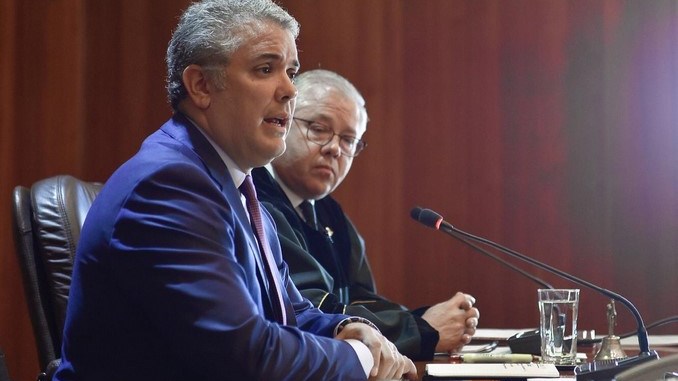 Presidente Iván Duque se reunió este martes con los magistrados de la Corte Suprema de Justicia