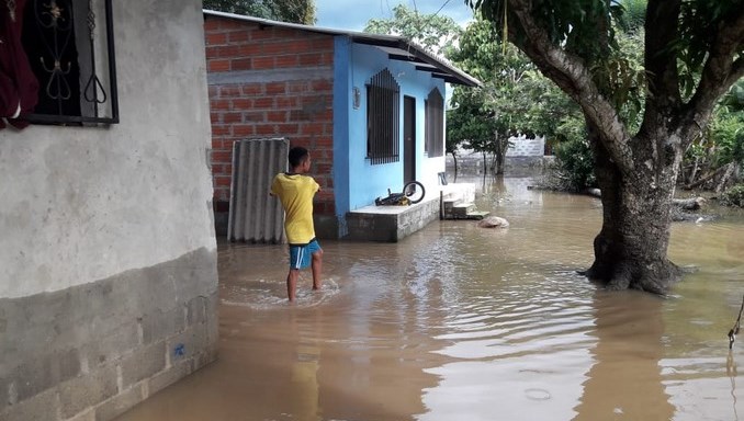 Más de 170 familias resultaron damnificadas por las fuertes lluvias en el municipio de Apartadó
